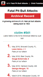 Mobile Screenshot of fatalpitbullattacks.com